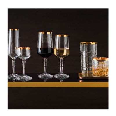 ČAŠE ZA VODU SPIRITII - Long Drink Glass with Gold Edge SPIRITII - Slika 2