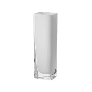 VAZA STAKLENA LUCCA    -    Vase LUCCA white 25x8cm