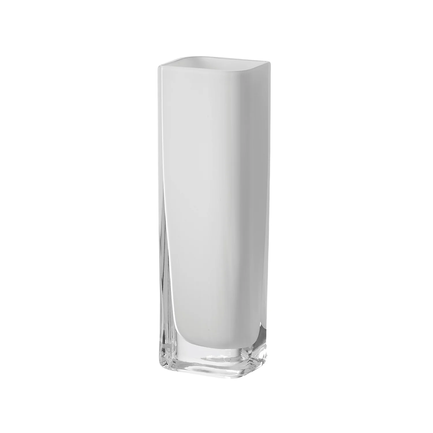 VAZA STAKLENA LUCCA - Vase LUCCA white 25x8cm