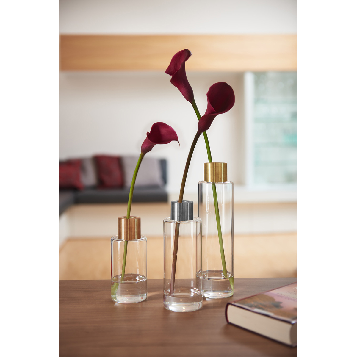 VAZA STAKLENA-zlatna  25cm VARESE    -   Vase VARESE 25 cm gold - Slika 3