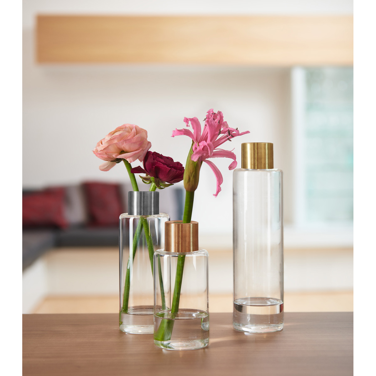 VAZA STAKLENA-zlatna  25cm VARESE    -   Vase VARESE 25 cm gold - Slika 2