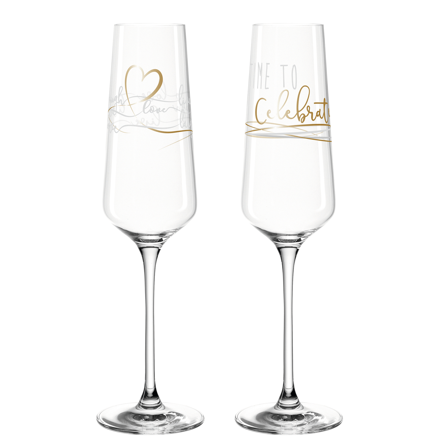 ČAŠE ZA ŠAMPANJAC,set 2 kom 280 ml - 2 champagne glasses PRESENTE 280 ml 'Celebrate'