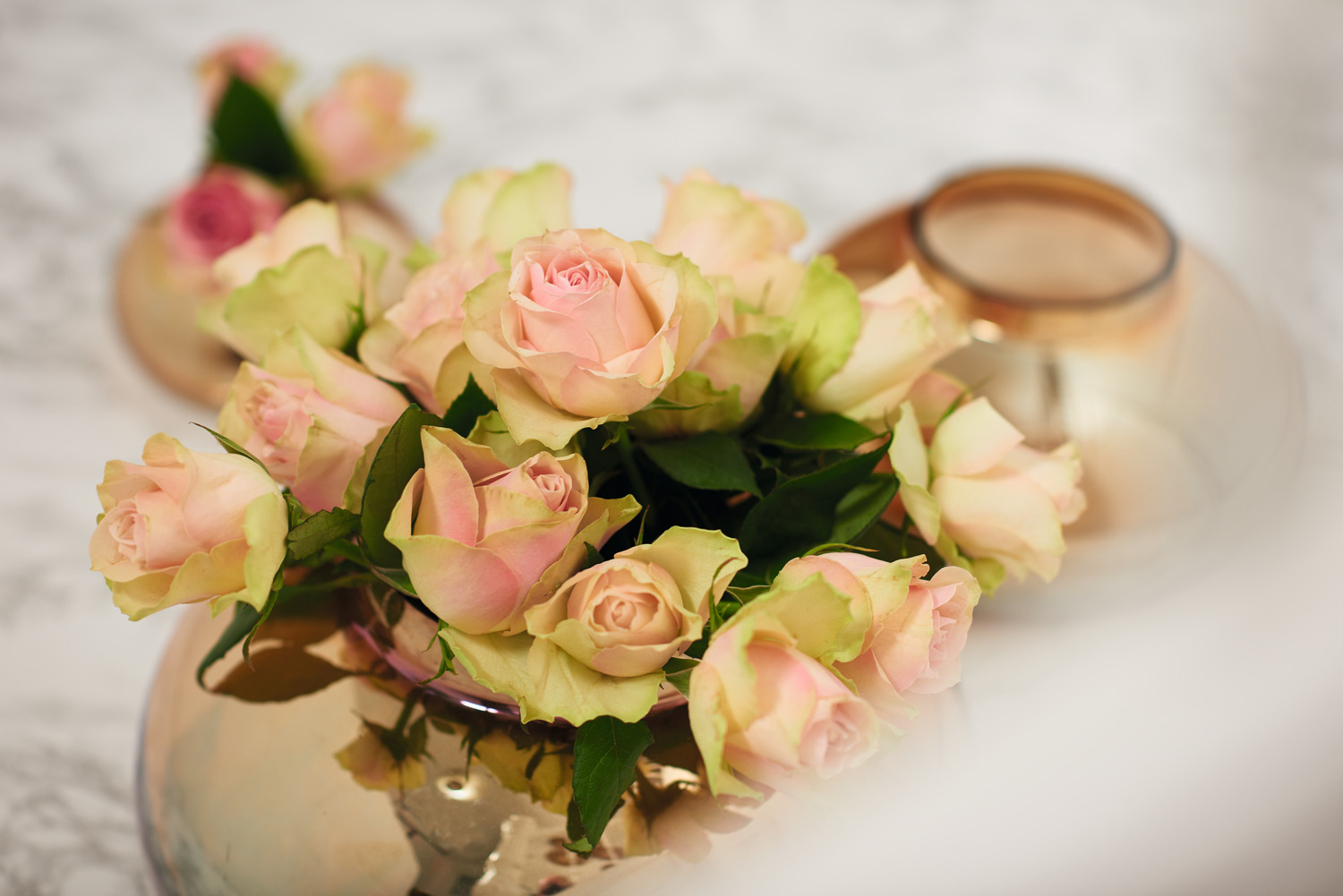 VAZA STAKLENA   -  Vase POESIA 9.3 cm gold - Slika 4