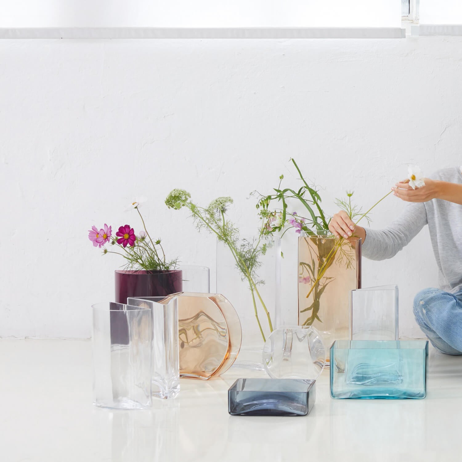 VAZA STAKLENA - Vase glass CENTRO 34 CM - Slika 4