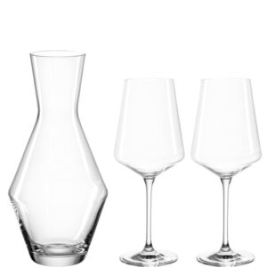 SET ZA VINO-DEKANTER/2 ČAŠE  -  GB/3pcs.Wine set Puccini