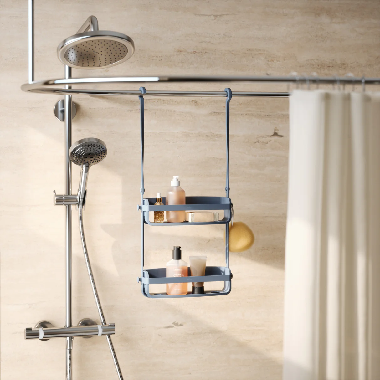 VEŠALICA ZA TUŠ KABINU – FLEX Shower Caddy - Slika 3