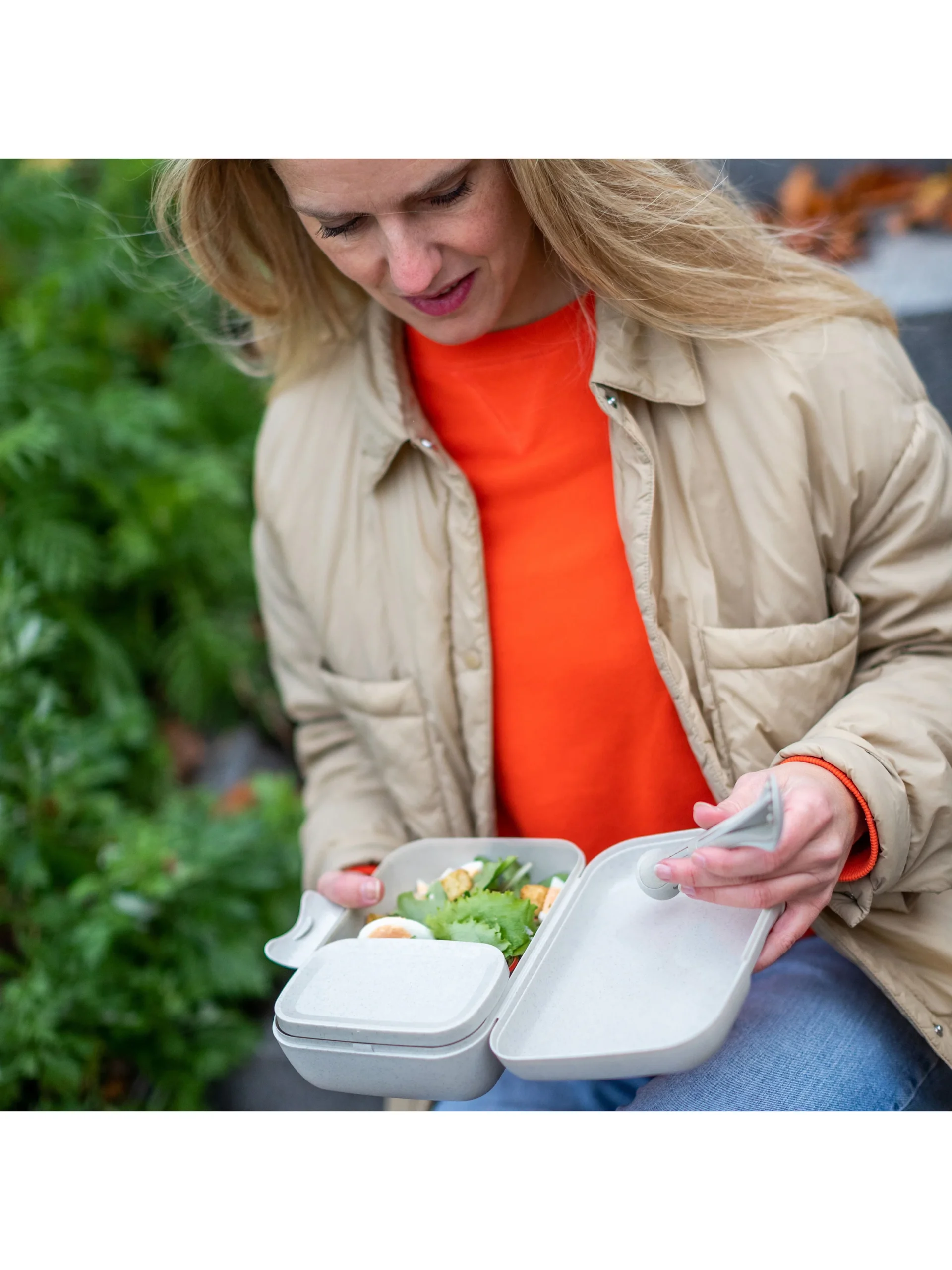 KUTIJA ZA UŽINU - Lunch box set with cutlery CANDY READY - Slika 2