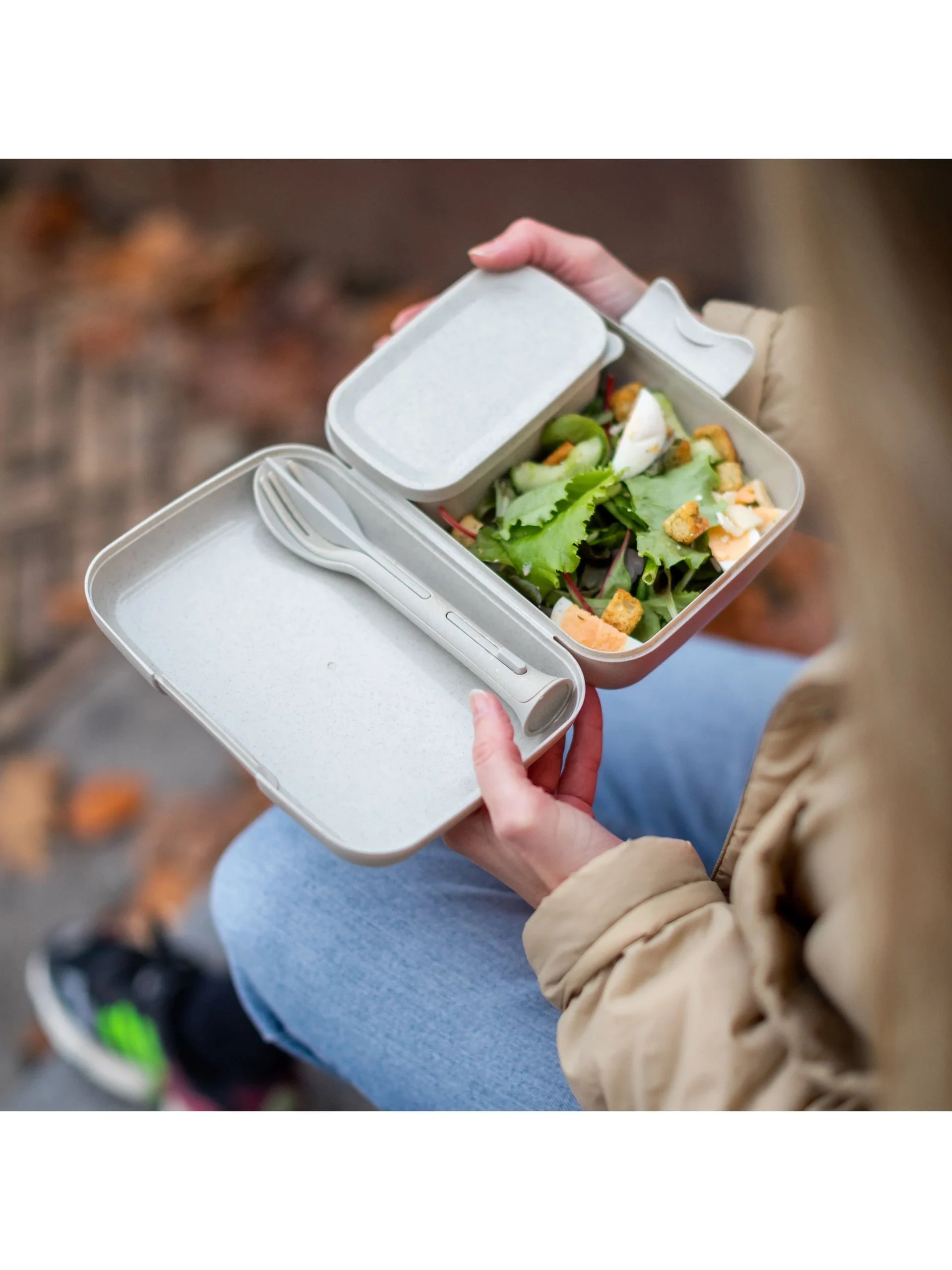 KUTIJA ZA UŽINU - Lunch box set with cutlery CANDY READY