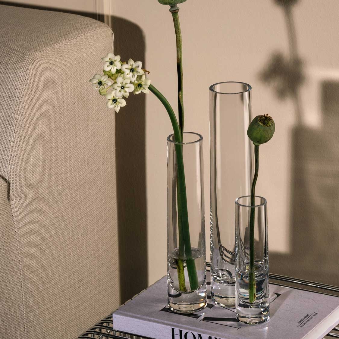 VAZA STAKLENA - Solifleur vase NOVARA 17 cm - Slika 3