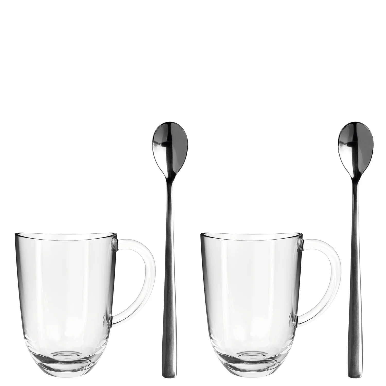 ŠOLJE ZA KAFU SET 1/2 - 2 Latte Macchiato cups NAPOLI 380 ml + 2 spoons - Slika 2