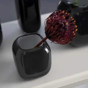 VAZA STAKLENA  MILANO 9cm  -   Vase MILANO 9 cm grey