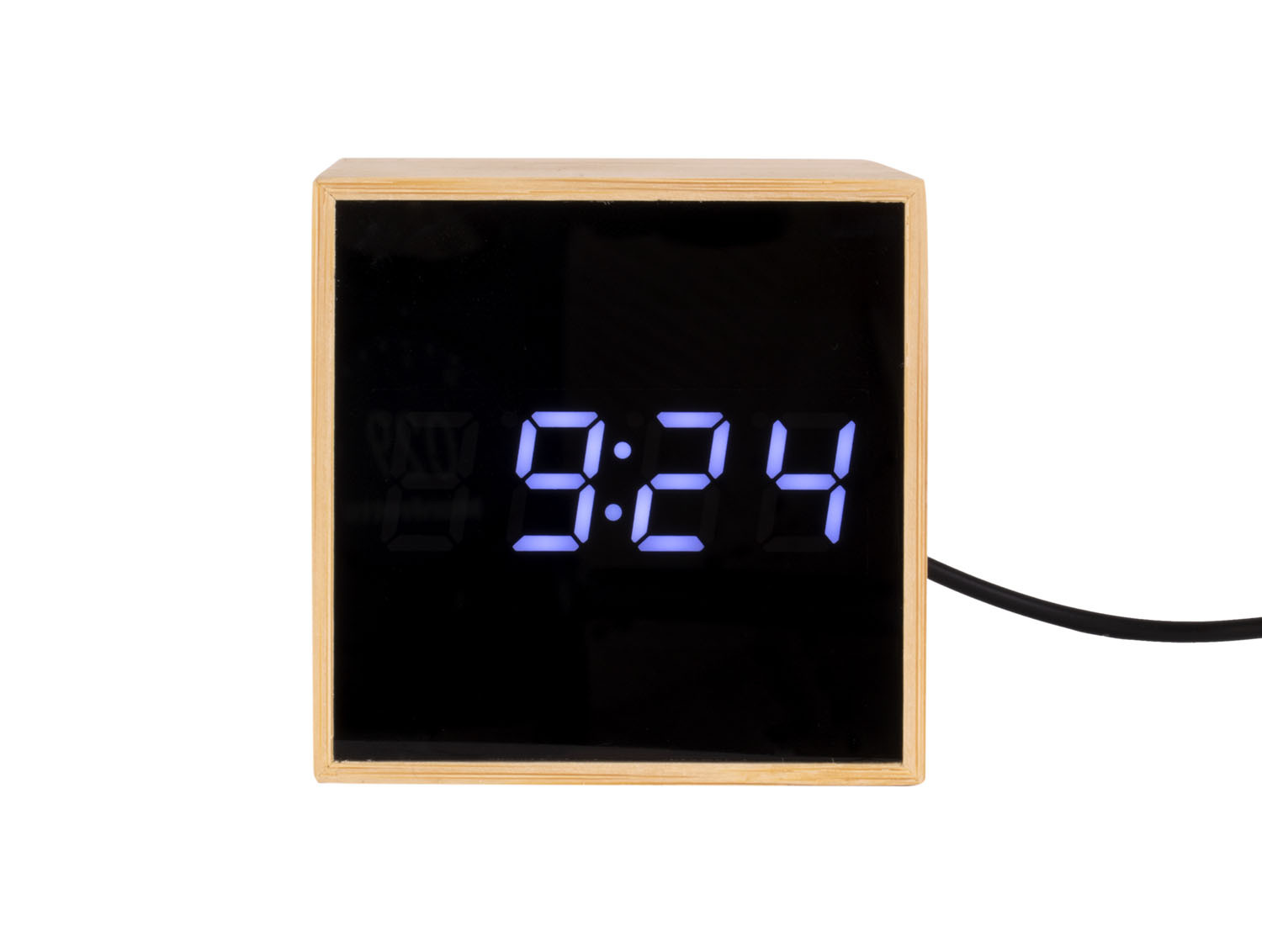 SAT ALARM STONI - Alarm Clock Mini Cube Bamboo - Slika 5