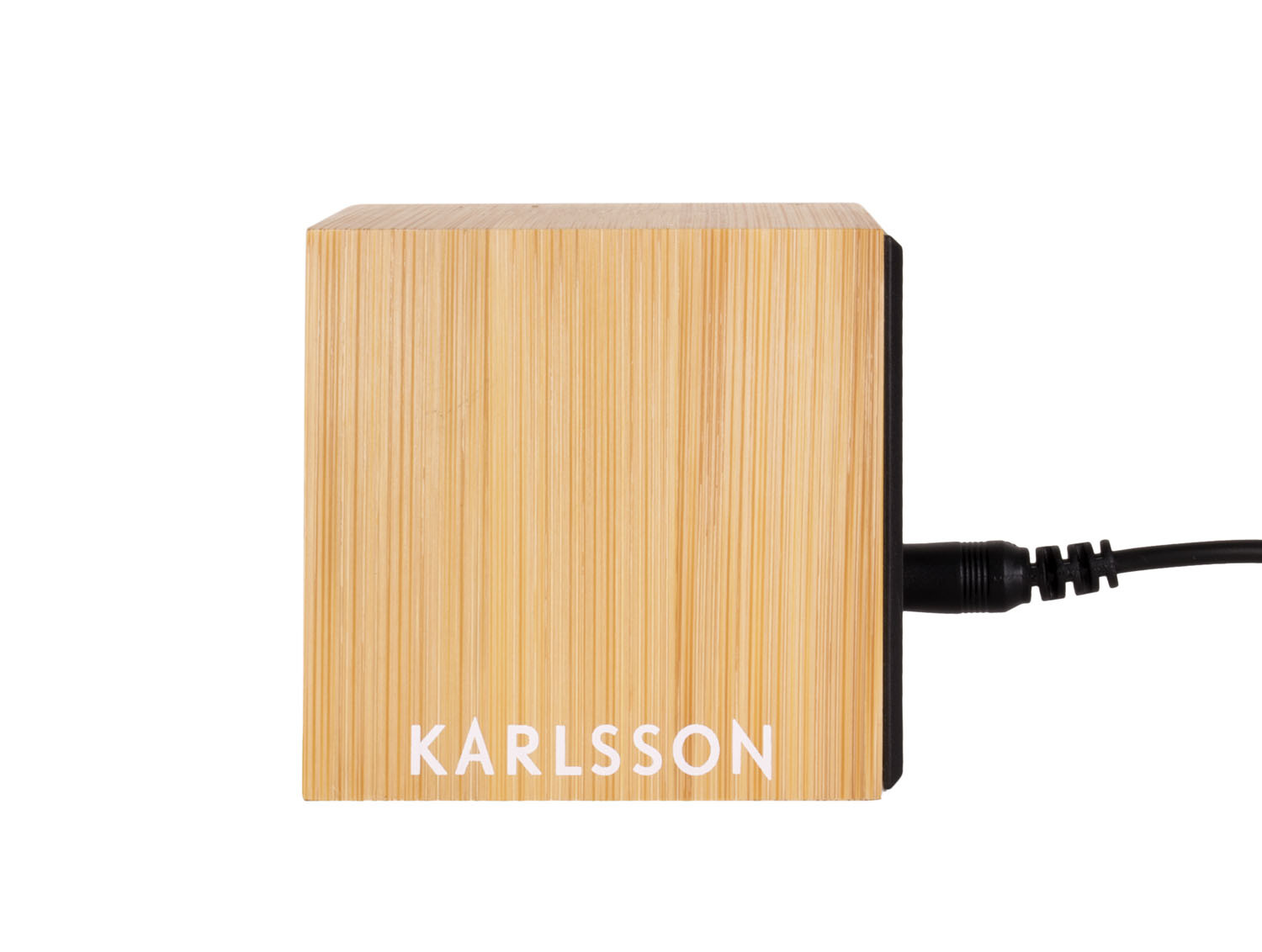 SAT ALARM STONI - Alarm Clock Mini Cube Bamboo - Slika 4
