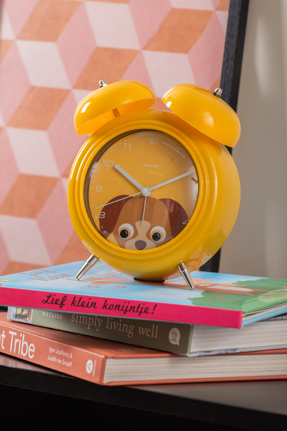 SAT ALARM STONI - Alarm Clock Peekaboo Dog