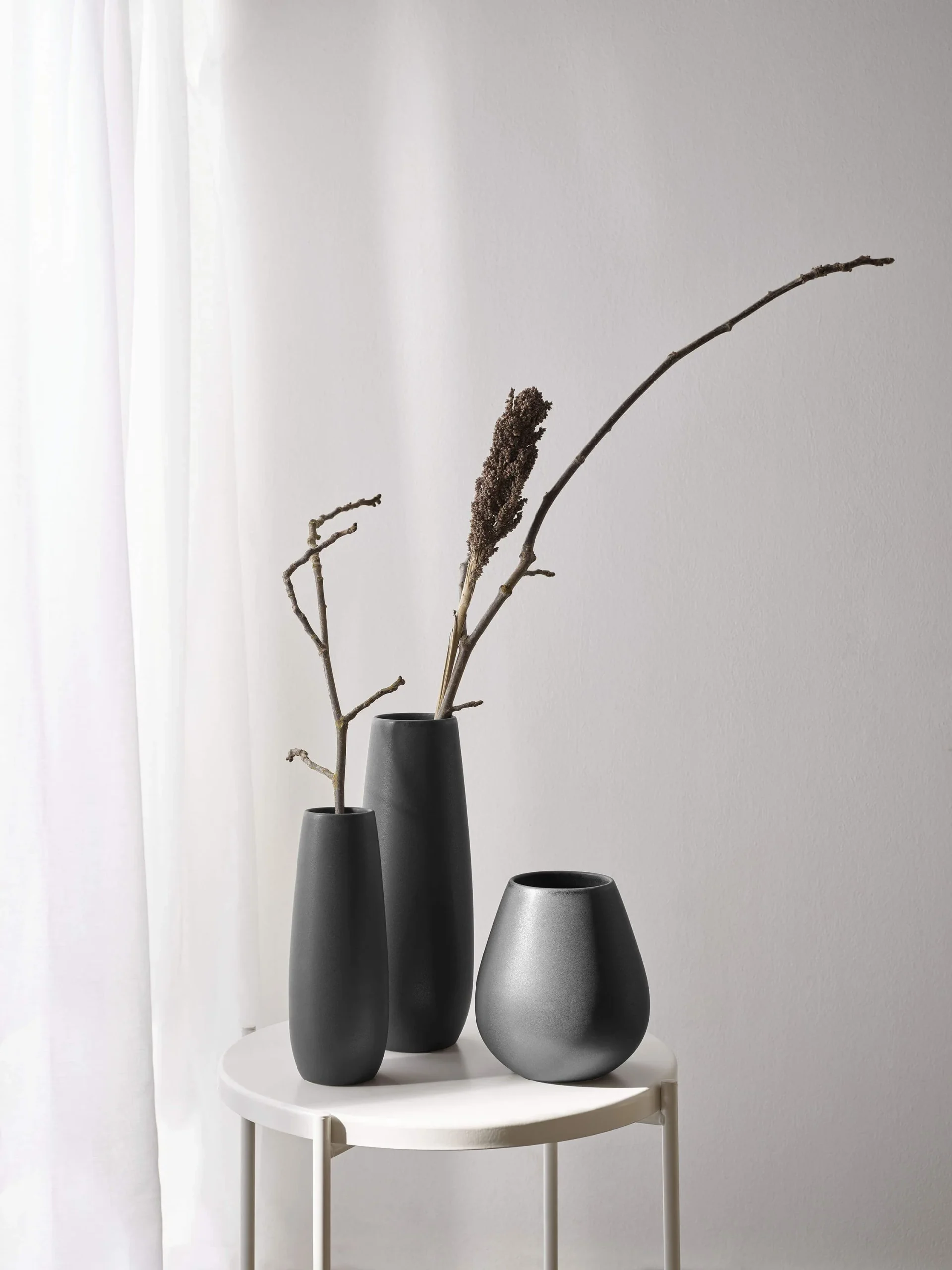 VAZA ZA CVEĆE 45cm - Vase, black iron 45cm