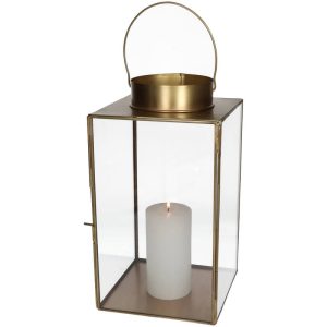 FENJER  ZA SVEĆU   -  Lantern Gold 18x18x33cm