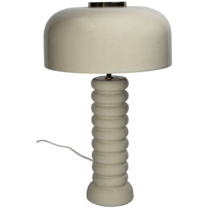 LAMPA STONA  -  Table Lamp Iron Beige 30x30x47.5cm
