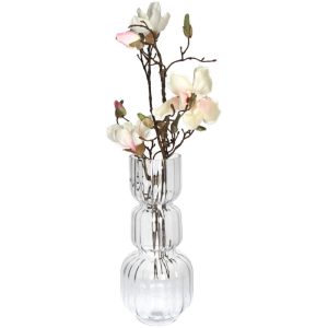 VAZA STAKLENA   -  Vase Glass Clear 17x17x38cm