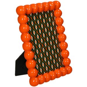 RAM ZA SLIKE  10x15cm   -  Photo Frame Beads Polyresin Orange 10x15cm