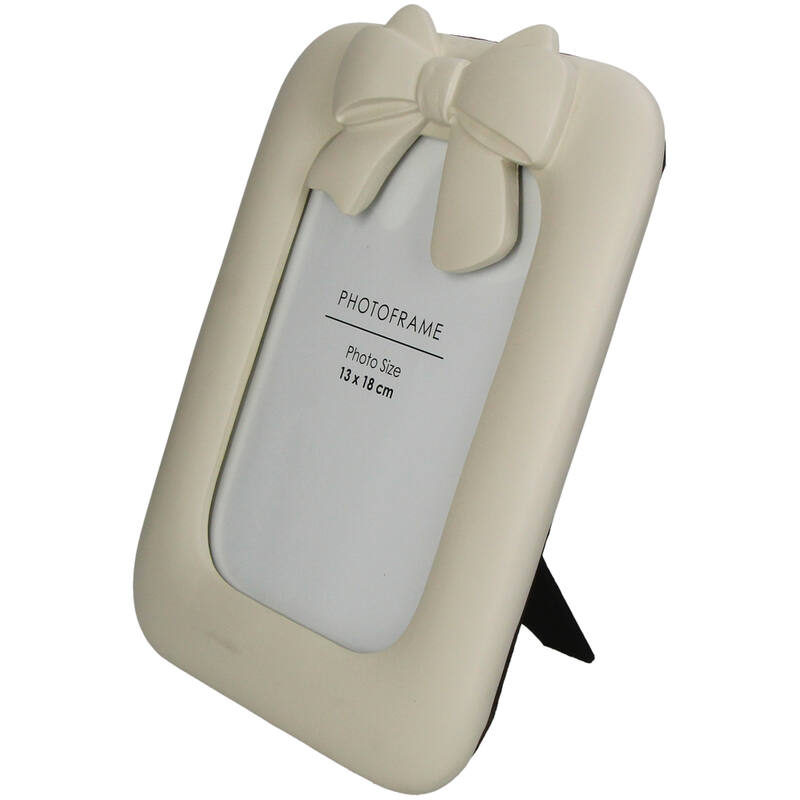 RAM ZA SLIKE 13x18cm - Photo Frame Bow Polyresin Ivory 13x18cm