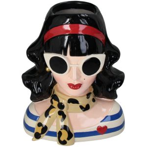 VAZA/SKULPTURA DEKORATIVNA   -    Vase Fashion Lady Polyresin Multi 23x16x28.5cm