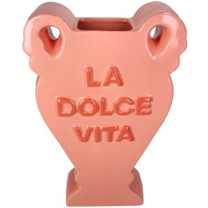 VAZA  ZA CVEĆE   -  Vase La Dolce Vita Dolomite Peach 23x9.5x35.8cm