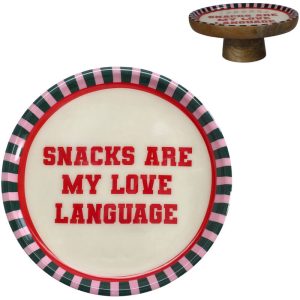 ETAŽER/TANJIR ZA KOLAČE  -  Cake Stand Mango Wood Multi 20x20x8cm