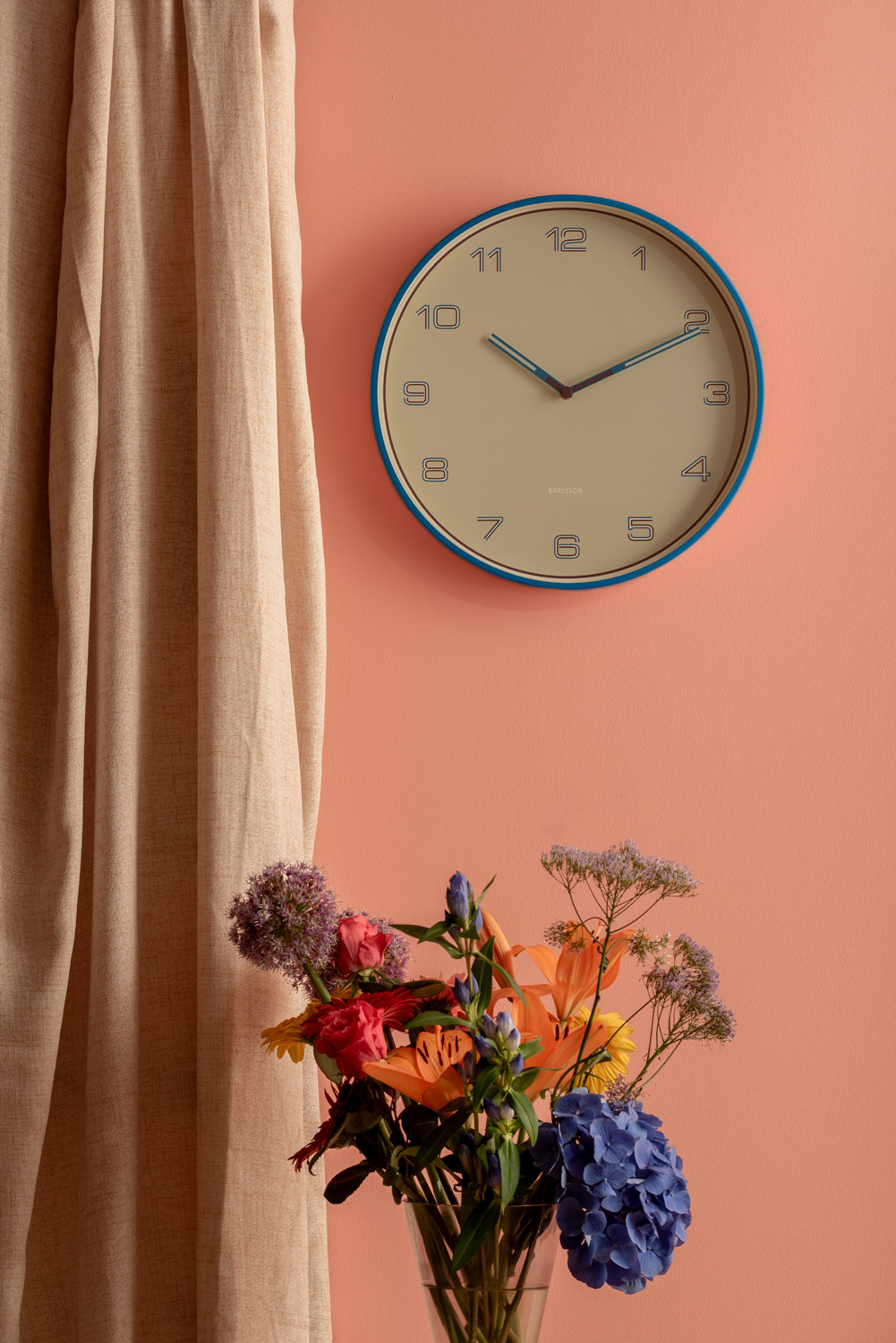 SAT ZIDNI - Wall Clock Lined Numbers - Slika 4