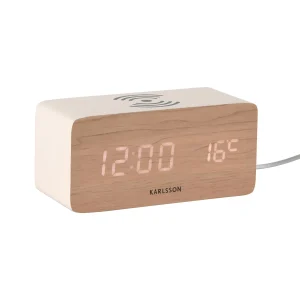 SAT ALARM   -  Alarm Clock Block w Phone Charger LED
