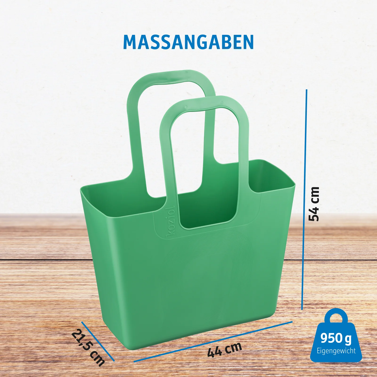 TORBA XL – TASCHE XL Bag mid green - Slika 3