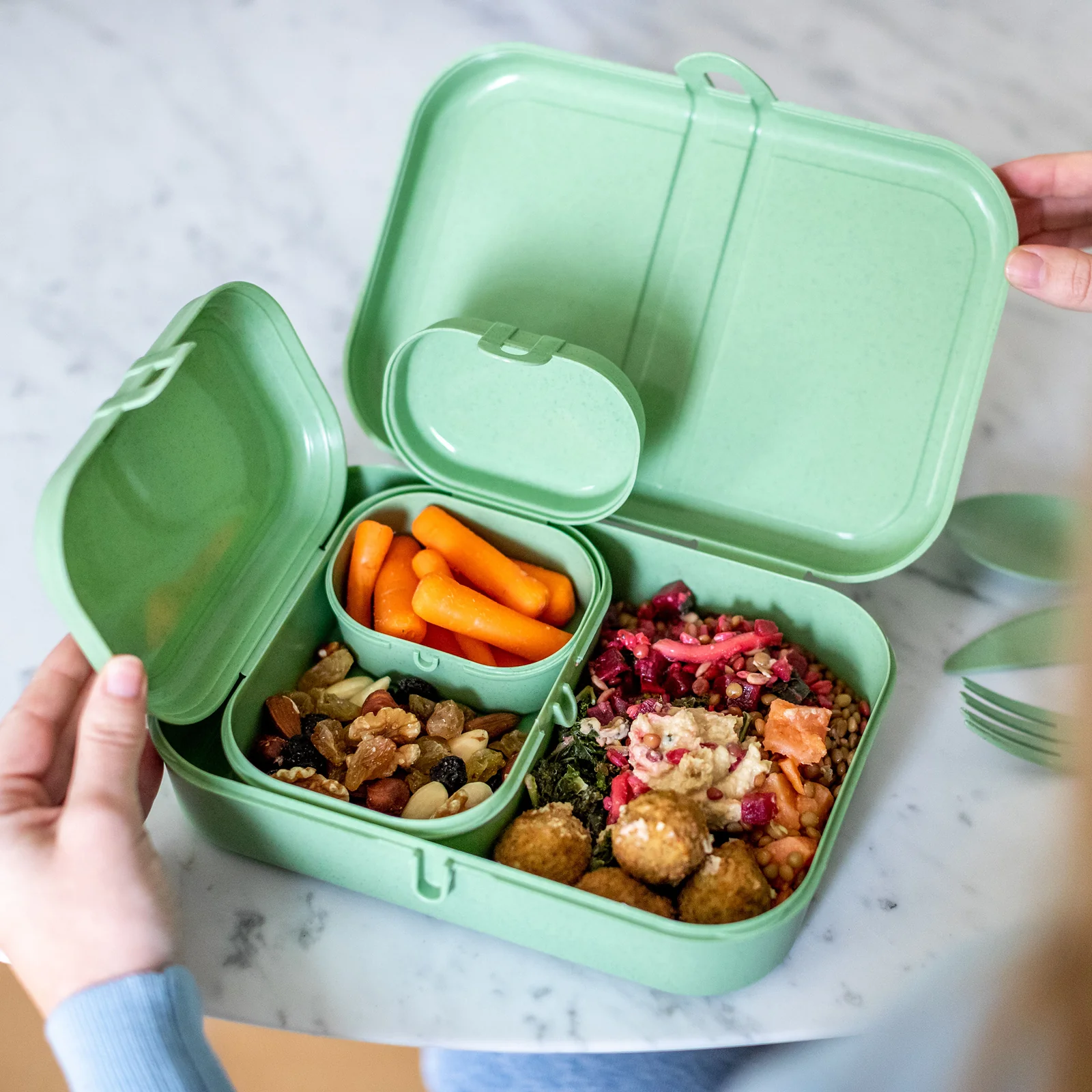 KUTIJA ZA UŽINU SA ESCAJGOM - Lunchbox Set + Cutlery Set PASCAL READY - Slika 4
