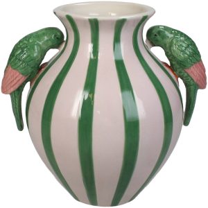 VAZA ZA CVEĆE  -   Vase Bird Stoneware Multi 19.4x14.9x18.4cm