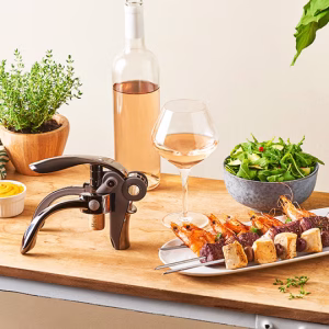 OTVARAČ ZA VINO  -  Baltaz Dark Lever corkscrew with foil-cutter black14 cm