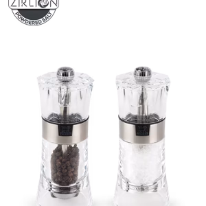 SET MLINOVA SO/BIBER - Duo of manual salt and pepper mills in acryl 14 cm