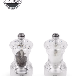 SET MLINOVA SO/BIBER  -  Set of Manual Salt and Pepper Mills in Acrylic, 10cm