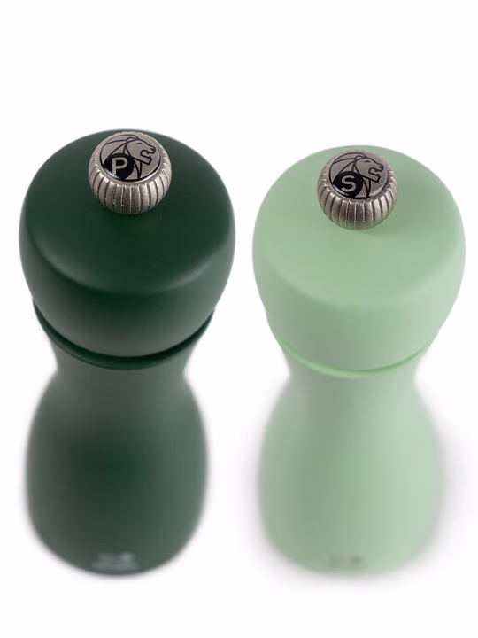 SET MLINOVA SO/BIBER - Set of Manual Salt/Pepper Mills in Wood, Moss Green/Mint Green, 15cm - Slika 3