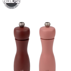 SET MLINOVA SO/BIBER - Set of Manual Salt/Pepper Mills in Wood, Cocoa & Hazel, 15cm