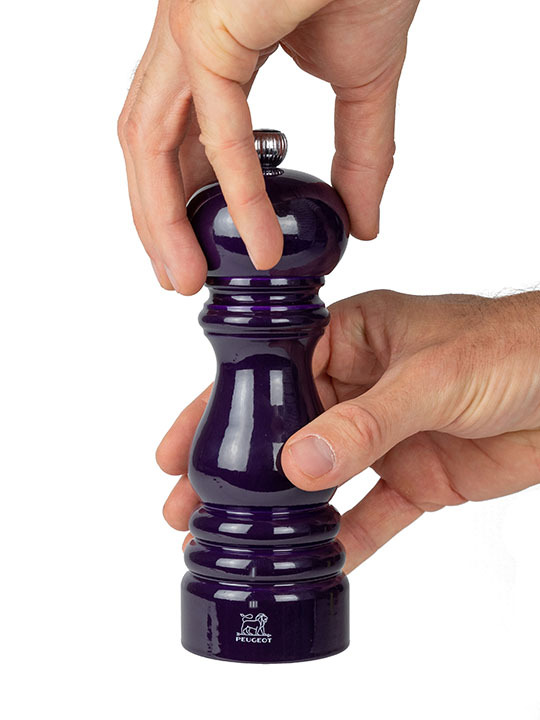 MLIN ZA BIBER - u'Select Manual Wooden Pepper Mill in Eggplant Gloss, 18cm - Slika 4