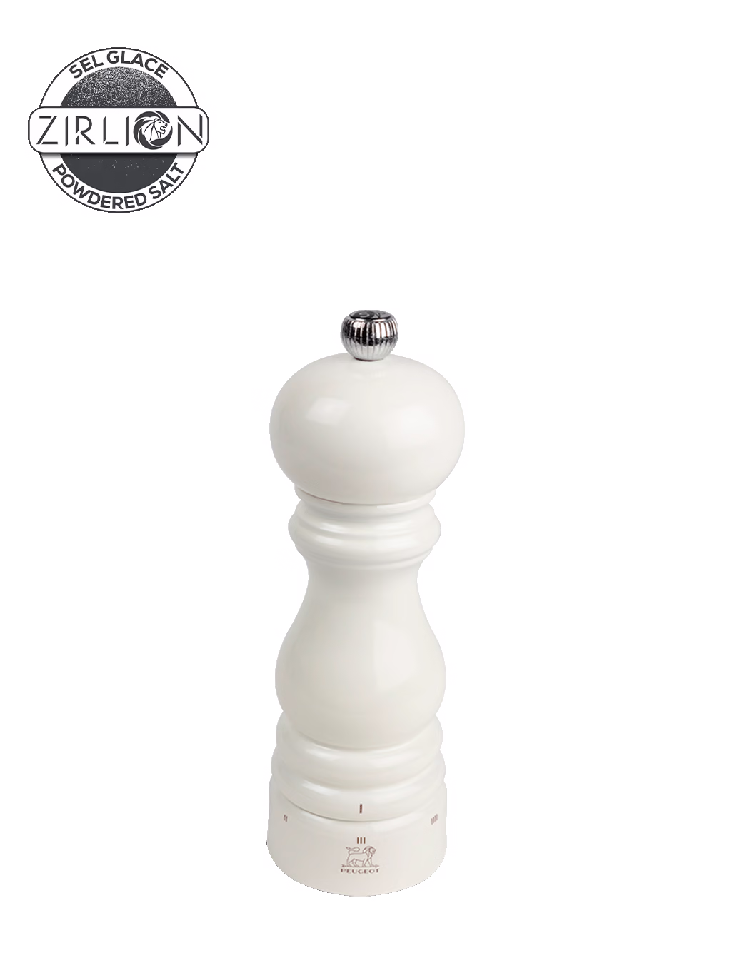 MLIN ZA SO - Manual Salt Mill in Wood, Ivory Gloss, 18cm - Slika 9
