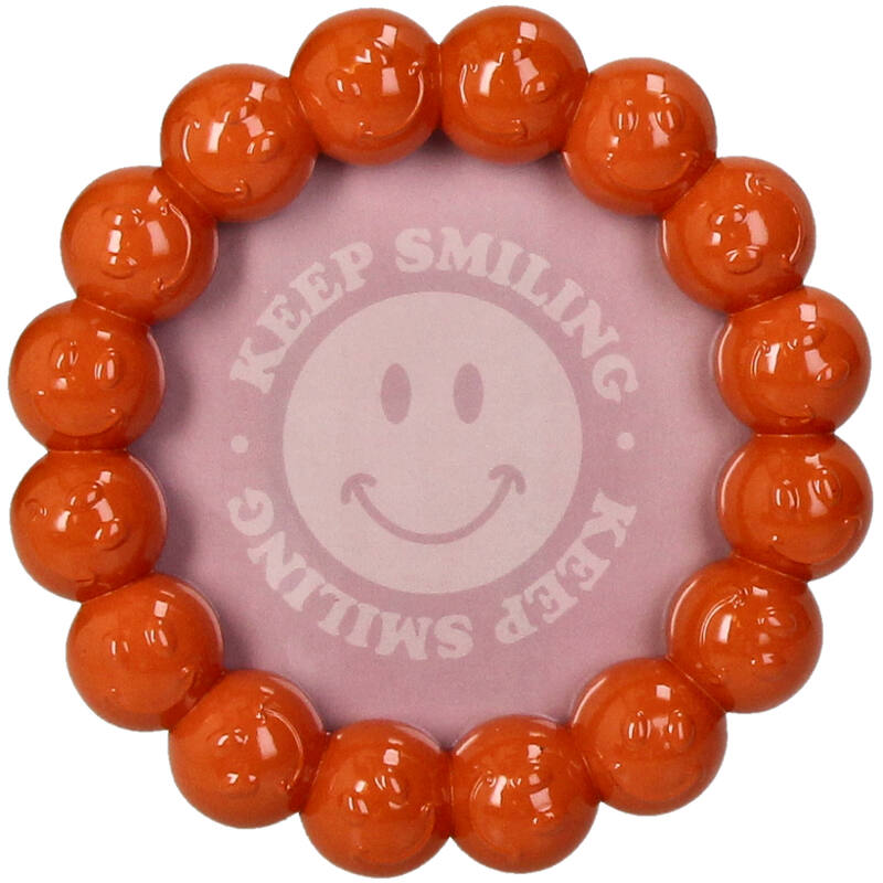 RAM ZA SLIKE - Photo Frame Smiley Polyresin Orange 10x10cm