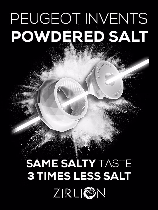 MLIN ZA SO - Manual Salt Mill in Acrylic, White, 8 cm - Slika 4