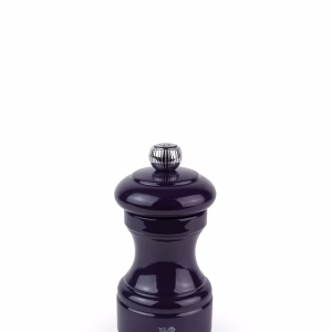 MLIN ZA BIBER   -   Manual Pepper Mill in Aubergine Gloss Painted Wood, 10 cm