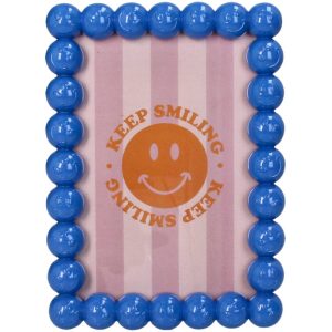 RAM ZA SLIKE  -  Photo Frame Smiley Polyresin Blue 10x15cm