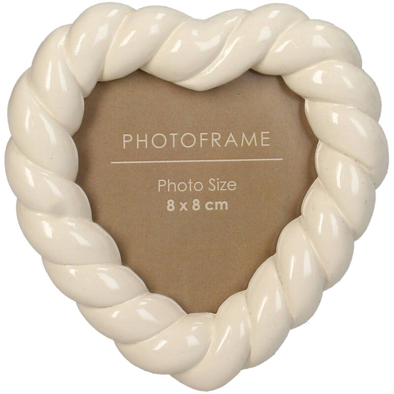 RAM ZA SLIKE - Photo Frame Twisted Polyresin Ivory 6x9cm - Slika 3